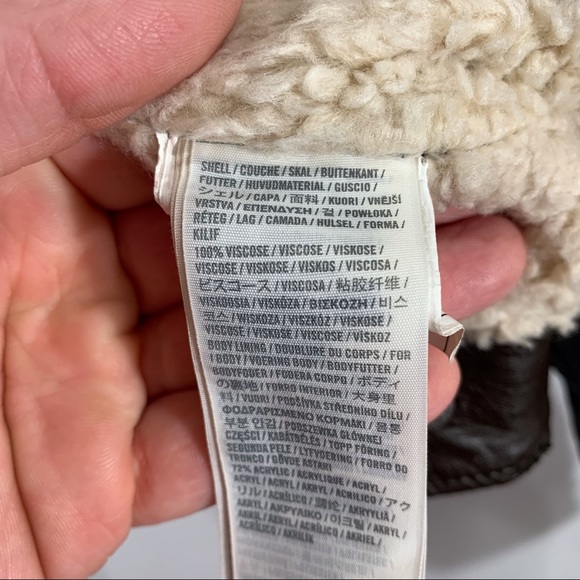 Hollister Womens Size Small Vegan Leather Fleece Lined Jacket - Picture 5 of 10